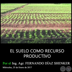 EL SUELO COMO RECURSO PRODUCTIVO - Ing. Agr. FERNANDO DAZ SHENKER - Mircoles, 25 de Enero de 2017